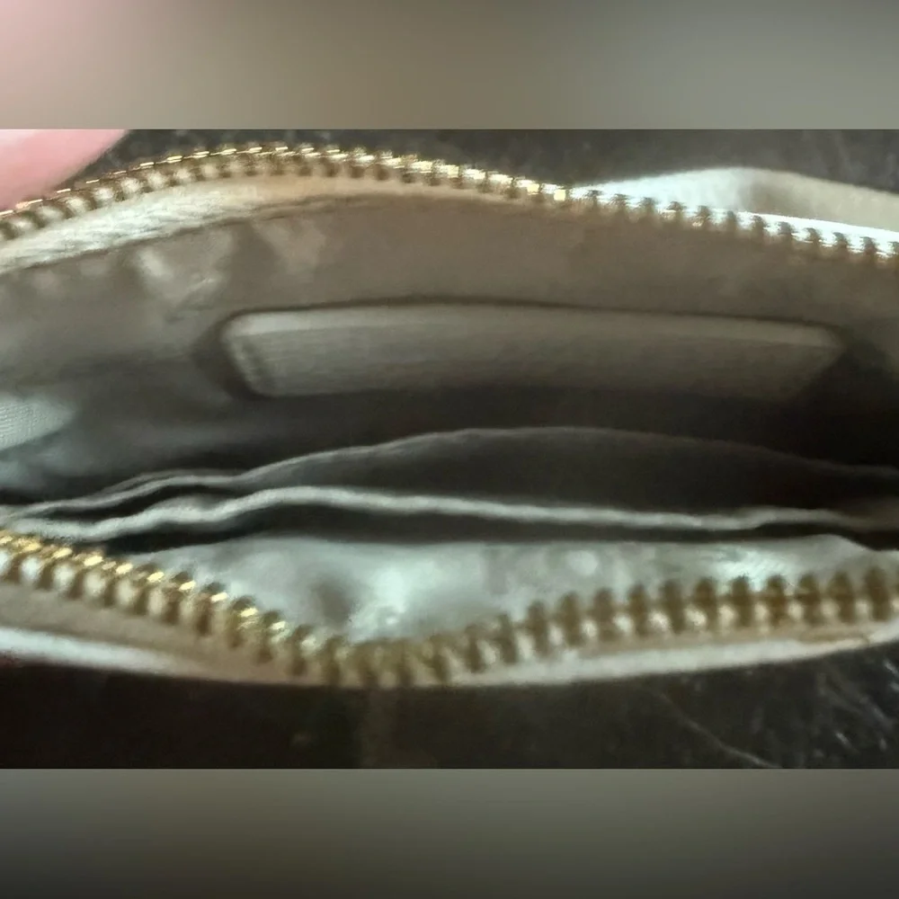 Michael Kors Cream Leather Wristlet